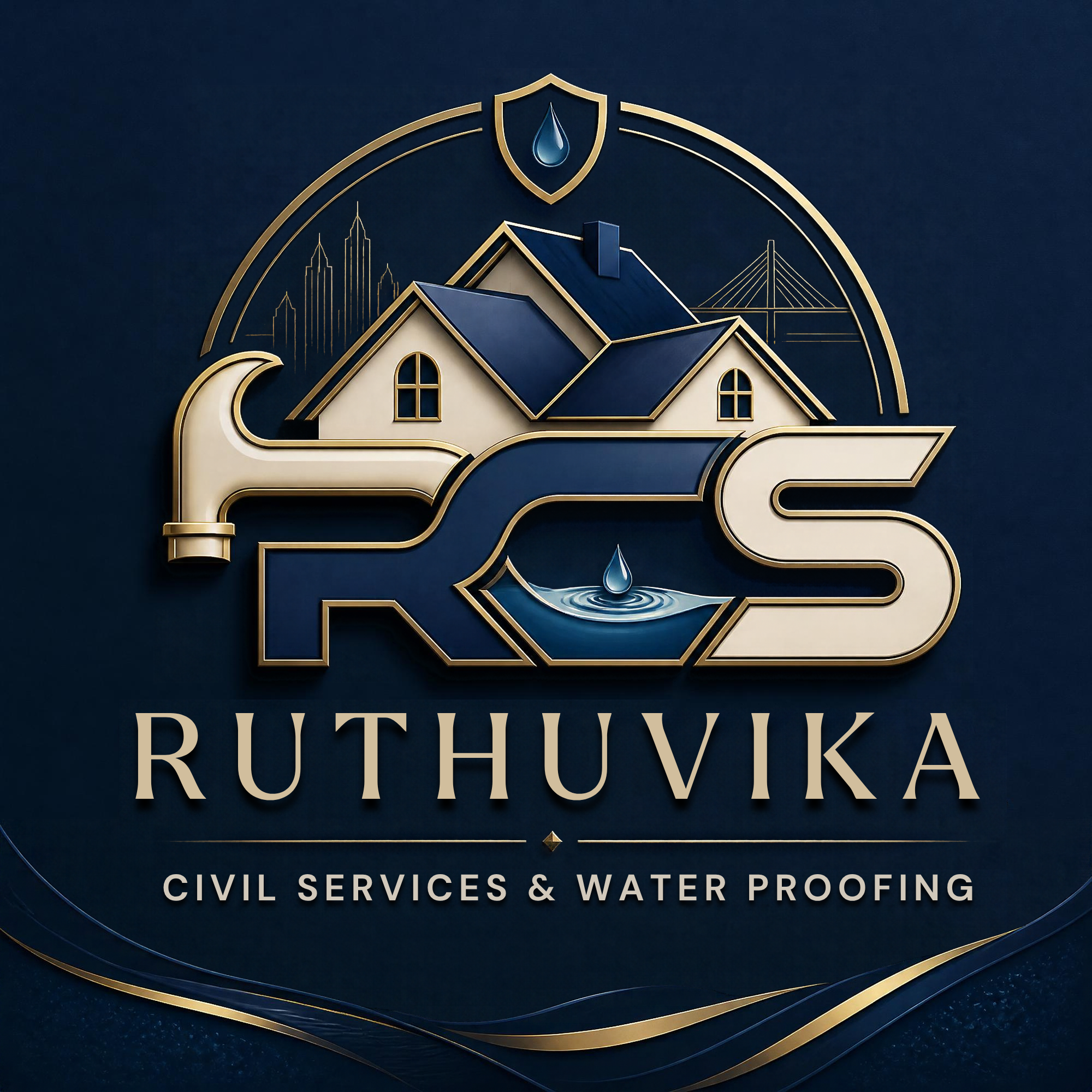 Ruthuvika Civil Services & Waterproofing Logo